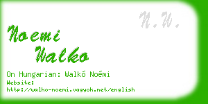 noemi walko business card