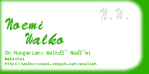 noemi walko business card